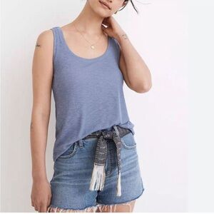 Madewell Eastover Tank In Soft Twilight Size S